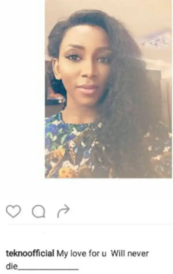 Tekno declares his undying love for Genevieve, fans come for him